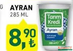 TARIM KREDİ AYRAN 285 ML fiyat ve kampanya bilgisi